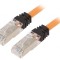 Patch Cord S/FTP LSZH Portocaliu 5m 10Gig 6a