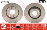 Disc frana HYUNDAI ELANTRA limuzina (XD) (2000 - 2006) TRW DF4710