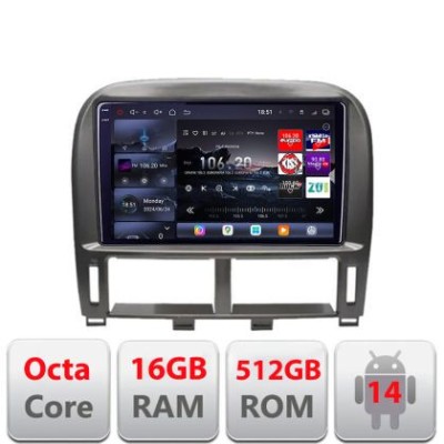 Navigatie Lexus LS 1999-2006 Edotec Kit- LS-99 8 core QLED 2K 16+512 360 Android Waze USB Navigatie Internet Youtube Radio CarStore Technology foto