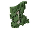 Term. &icirc;mbinare de șine 0,2-4mm2 1 borne 2 verde SNK