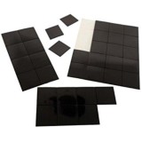 Folie Magnetica cu Adeziv Maro 4x3 cm, 0.4 mm Grosime, Set 100 Bucati
