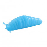 Jucarie Senzoriala Antistres, Flippy, Fidget Toys, Omida Tip Breloc, 11 cm, +3 Ani, Albastru Transparent