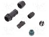 Conector circular, mama, 2 pini, BULGIN - PXP4011/02S/4045