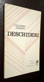 Deschideri - Leonid Dimov, stare foarte buna, Ed Cartea Romaneasca, 1972