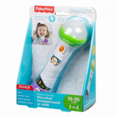 MICROFON CANTA SI INREGISTREAZA LIMBA ROMANA FISHER PRICE foto