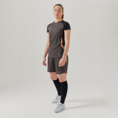 Tricou Fotbal Croială Dreaptă Negru Damă