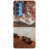 Husa compatibila cu Motorola Edge 20 Lite model Scenery lake, Silicon, TPU, Viceversa, Transparent, Carcasa