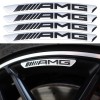 Set 4 Embleme AMG Metalice 3D Jante Aliaj Mercedes 9x1cm, Rezistente UV, Montare Ușoară