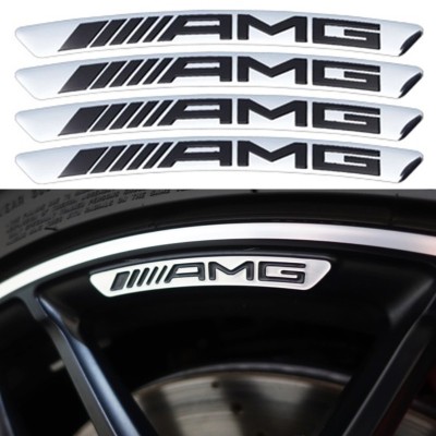 Set 4 embleme AMG pentru jante Mercedes foto