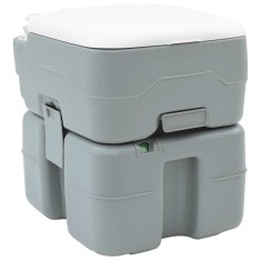 vidaXL Toaletă de camping Gri 41.5 x 36.5 x 42 cm Plastic 42001429