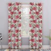 Draperie blackout model floral cu inele auriu antic, Madison, 200x260 cm, densitate 700 g/ml, Rosa Damascena, 1 buc