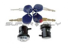 Set yale inchidere Fiat Punto 1 (176), 1993-1999, cu chei, cu 2 butuci blocare usa, stanga/dreapta, foto