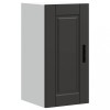 Dulap Bucatarie Gossi Porto Negru 30x31x60cm Lemn Rafturi Depozitare Montare pe Perete