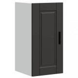 Dulap Bucatarie Gossi Porto Negru 30x31x60cm Lemn Rafturi Depozitare Montare pe Perete