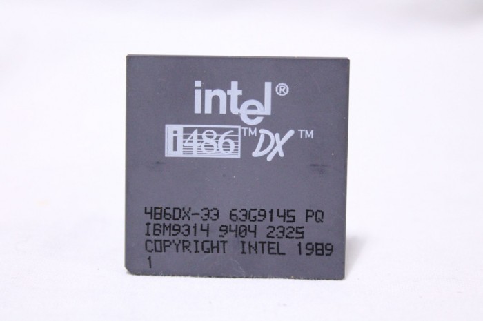 Procesor CPU Intel 486 i486 DX-33 vintage