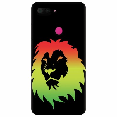 Husa silicon pentru Xiaomi Mi 8 Lite, Rasta Color Lion foto