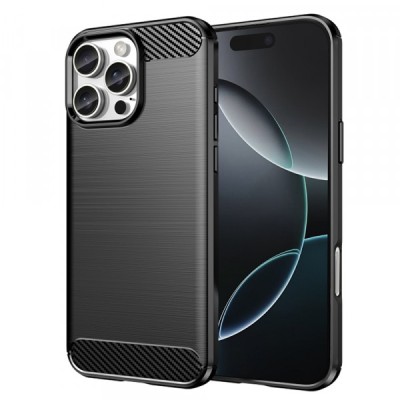 Husa pentru Apple iPhone 16 Pro, Techsuit, Carbon, Neagra foto