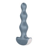 Vibrator Anal Lolli Plug 2 12 Moduri Vibratii Silicon USB Ice Blue 14 cm, Satisfyer