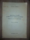 Epistola intai a Sfantului apostol Petru Introducere si comentariu Pr.Ioan A.Mircea