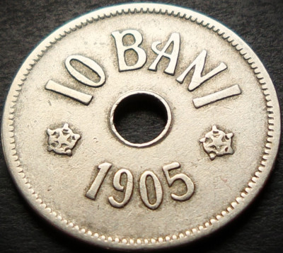 Moneda istorica 10 BANI - ROMANIA, anul 1905 * cod 5420 foto