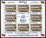 Gambia 1996 - Germania c&acirc;știgătoarea C.E., Bloc de 8+1, MNH