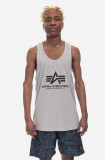 Alpha Industries tricou din bumbac Alpha Industries Basic Tank BB 116513 17 culoarea gri 116513.17-grey