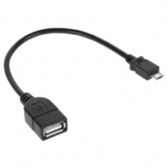 Cablu Adaptor USB Mama A - Micro USB Tata 20 cm