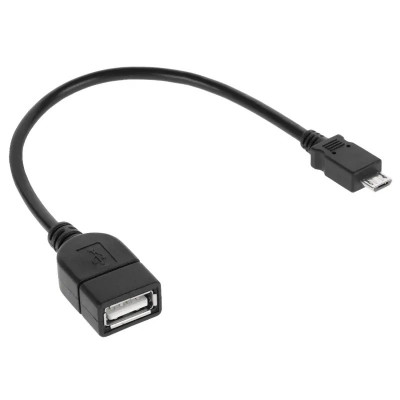 Cablu Adaptor USB Mama A - Micro USB Tata 20 cm foto