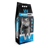 Asternut din bentonita pentru pisica Wonder White, 5kg, fara aroma