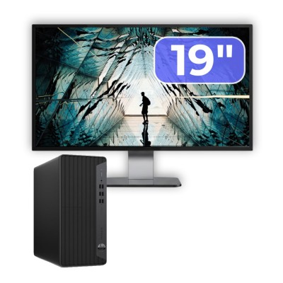 Pachet Calculator Second Hand HP EliteDesk 800 G6 Tower, Intel Core i5-10400F 2.90 - 4.30GHz, 16GB DDR4, Placa Video AMD Radeon R7 430 2GB, 256GB SSD foto