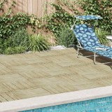 vidaXL Plăci de pardoseală, 12 buc., verde, 50 x 50 cm, lemn 276430