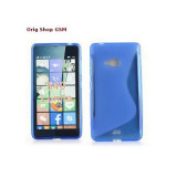 Husa Silicon S-line Albastra pentru Microsoft Lumia 540 - Protectie Flexibila