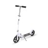 Trotineta cu 2 roti, cadru din otel, roti 20 cm din PU, frana, 85 x 35.7 x 96 cm, Alb