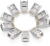 MUFA RJ-45 Ugreen, &quot;NW111&quot; pt. cablu UTP, Cat6, RJ-45 (T), shielded crystal head, 50 buc, &quot;50247&quot; - 6957303852475