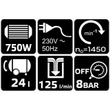 Compresor fara ulei 24 l NEO TOOLS 12K021-1 HardWork ToolsRange