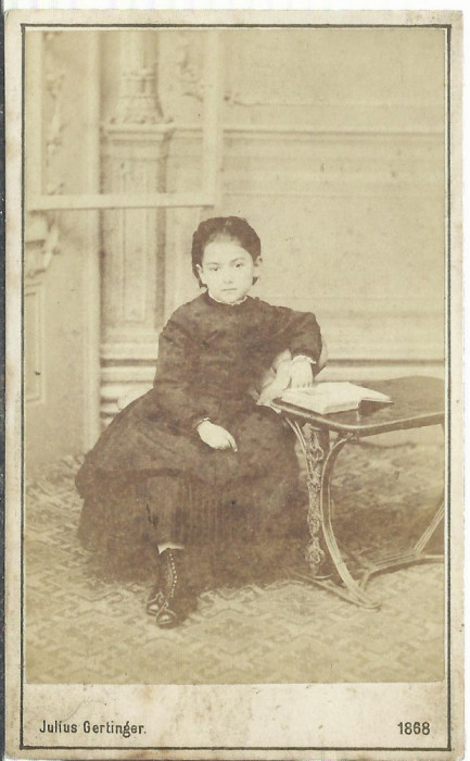 AMS @ - FOTO CDV JULIUS GERTINGER, 1868, VIENA