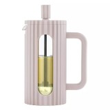 Infuzor din sticla, aparat pentru cafea, ceai sau ierburi, capacitate 350 ml, bej, Klausberg