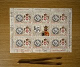 Emisiune comună Rom&acirc;nia - Ordinul Suveran Militar din Malta, minicoală de 8 timbre și 1 vinietă 2012 LP 1961e