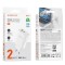Incarcator Borofone BN10 Sunlight PD 65W, 1 x USB-A, 1 x Type-C (PD/PPS/QC/AFC/FCP/SCP) - Alb