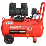 Compresor de aer 50L, 1.5 kW, 2 cilindri, fără ulei INCRAFT CU-1500-SL