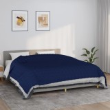 VidaXL Pătură cu greutăți, albastru, 220x260 cm, 15 kg, textil