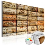 Cumpara ieftin Tablou din plută - Vineyard of Memories [Cork Map] 90x60 cm