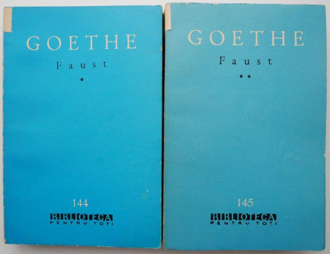 Faust (2 volume) &ndash; J. W. Goethe (Traducere Lucian Blaga)