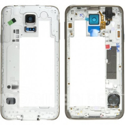 Carcasa mijloc Samsung Galaxy S5 G900 Construit Gri Swap A foto