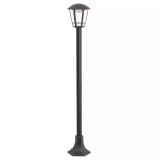 Stalp exterior LED 8W H 100 cm negru