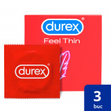 Durex Feel Thin 3 buc, Reckitt Benckiser