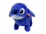 Jucarie Plus albastru tip Stitch 20 cm care merge si are sunete