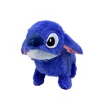Jucarie Plus albastru tip Stitch 20 cm care merge si are sunete