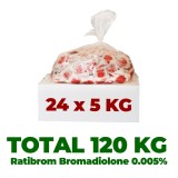 Kollant Ratibrom Pasta Rosie 5kg - Raticid Profesional pt. Sobolani si Soareci, Momeala cu Bromadiolone 50ppm