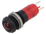 Lampă LED roșie 12VDC 12VAC &Oslash;14mm
